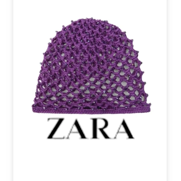 ZARA BEADED CAP ECRU Hats and Caps for Women | ZARA United States main image 4